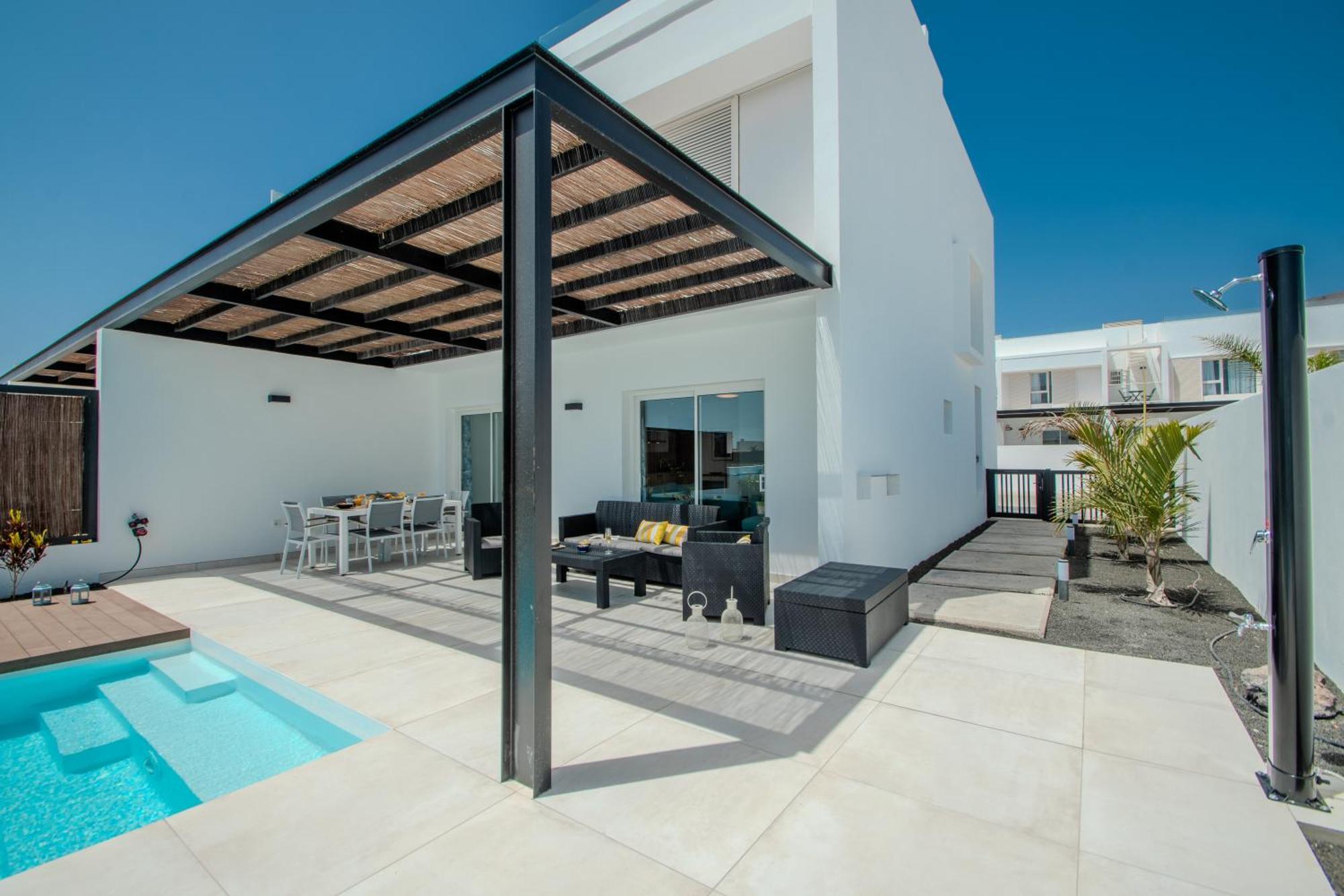 Serena Villa 38 - Heated Pool, Sea Views, Ac, High Speed Internet Playa Blanca  Eksteriør bilde