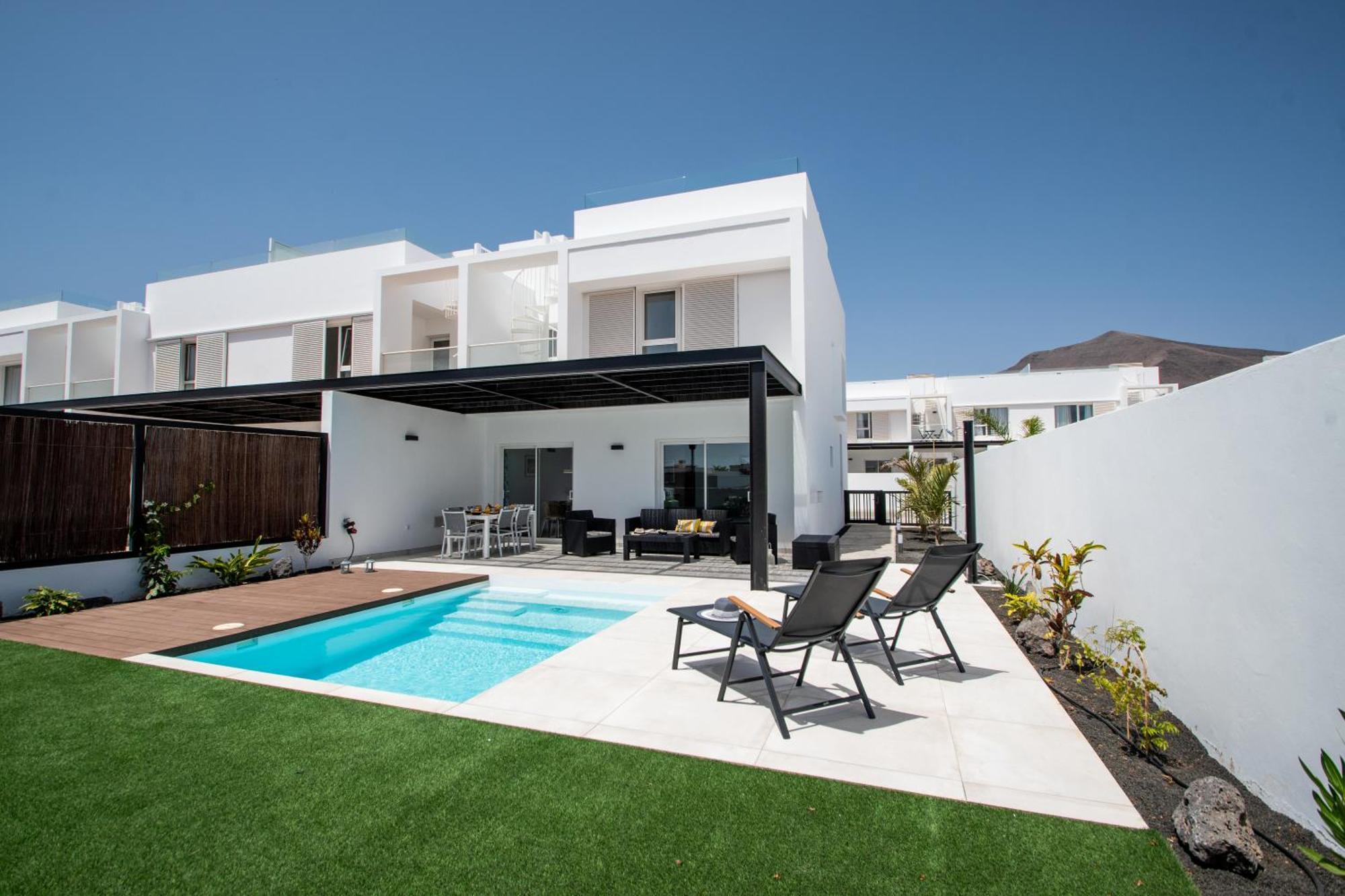 Serena Villa 38 - Heated Pool, Sea Views, Ac, High Speed Internet Playa Blanca  Eksteriør bilde