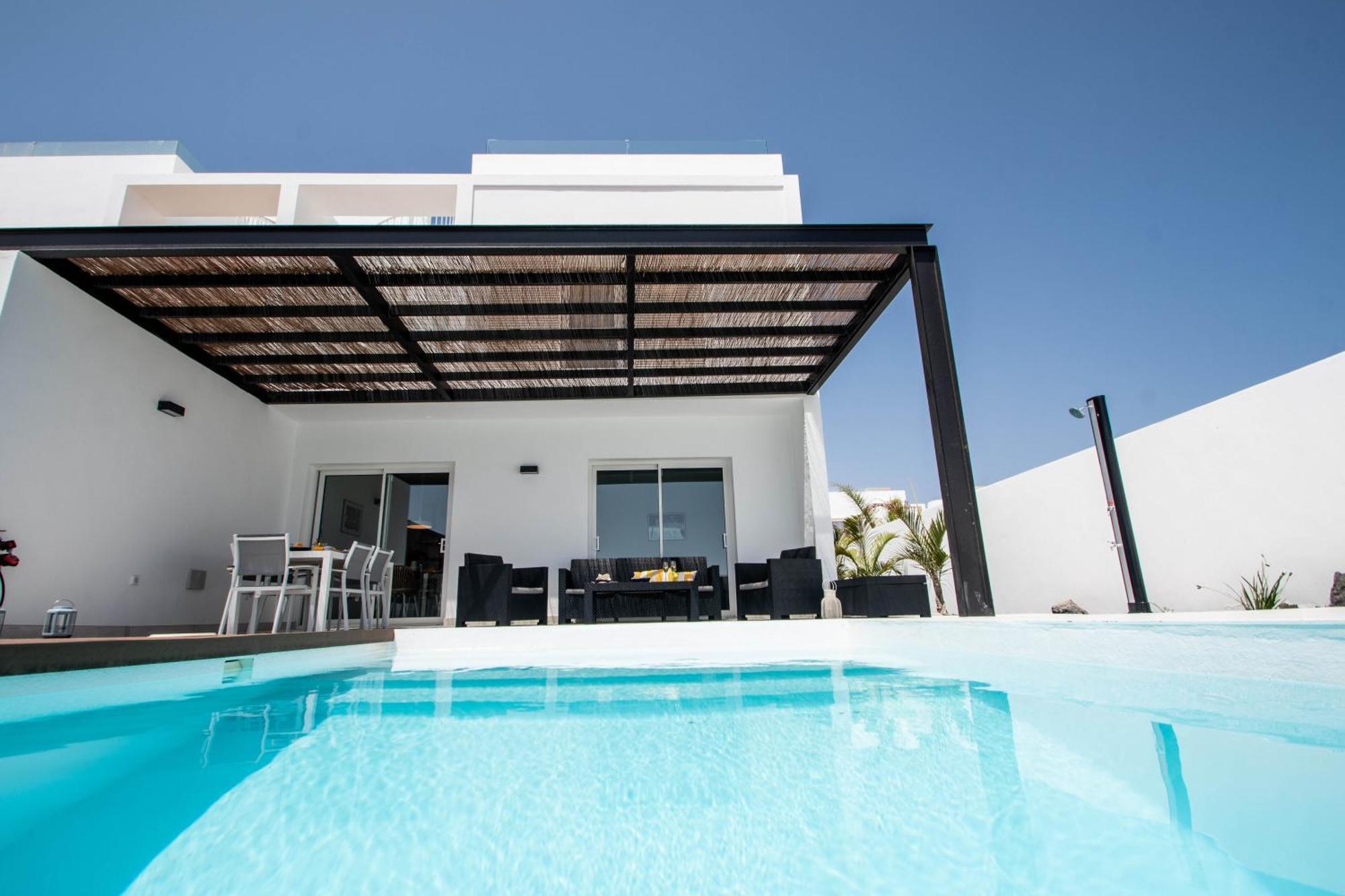 Serena Villa 38 - Heated Pool, Sea Views, Ac, High Speed Internet Playa Blanca  Eksteriør bilde