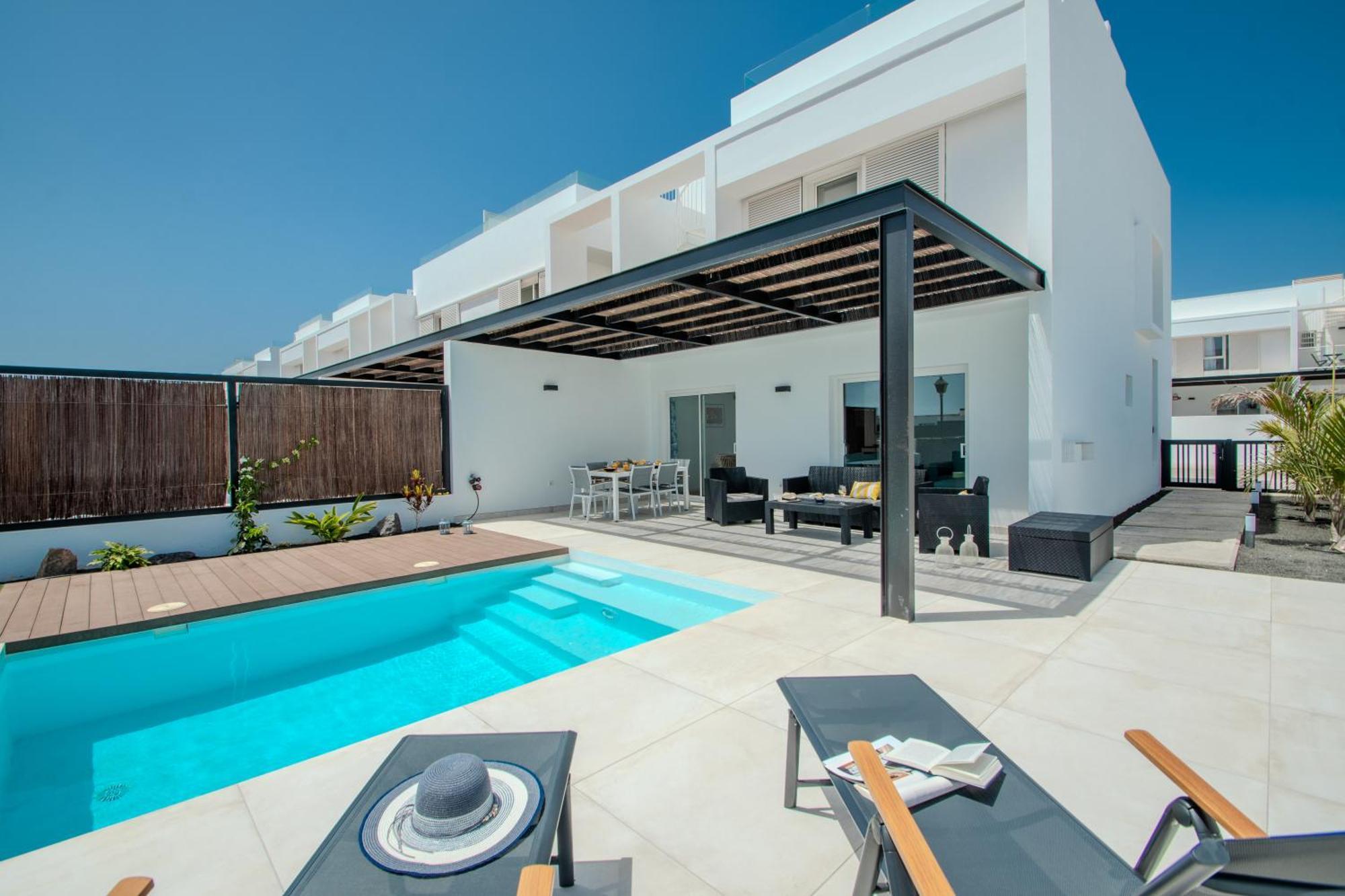 Serena Villa 38 - Heated Pool, Sea Views, Ac, High Speed Internet Playa Blanca  Eksteriør bilde