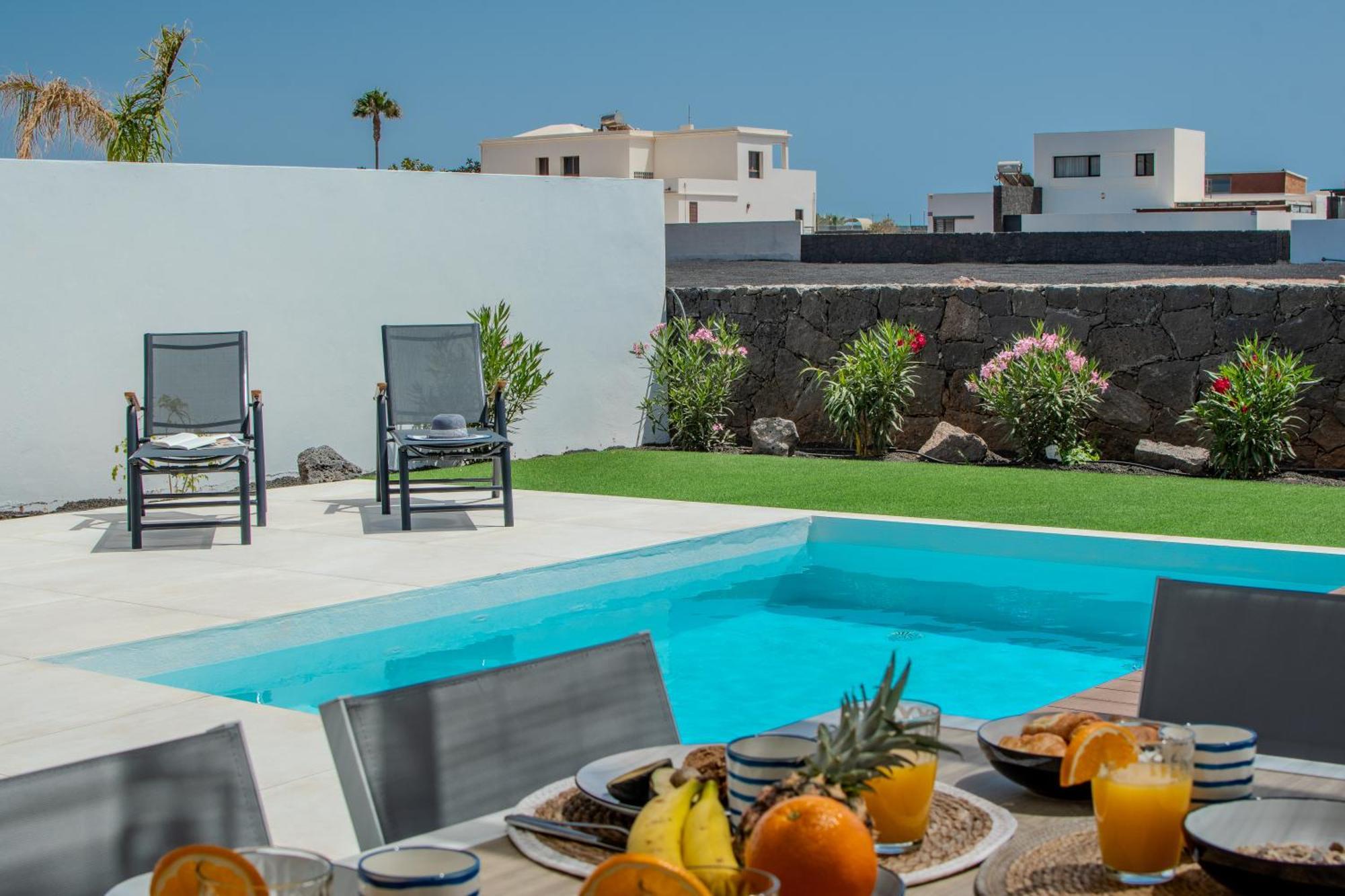 Serena Villa 38 - Heated Pool, Sea Views, Ac, High Speed Internet Playa Blanca  Eksteriør bilde