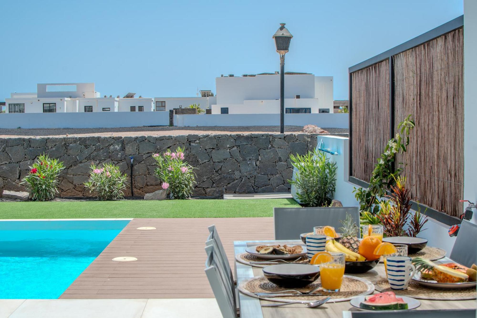 Serena Villa 38 - Heated Pool, Sea Views, Ac, High Speed Internet Playa Blanca  Eksteriør bilde