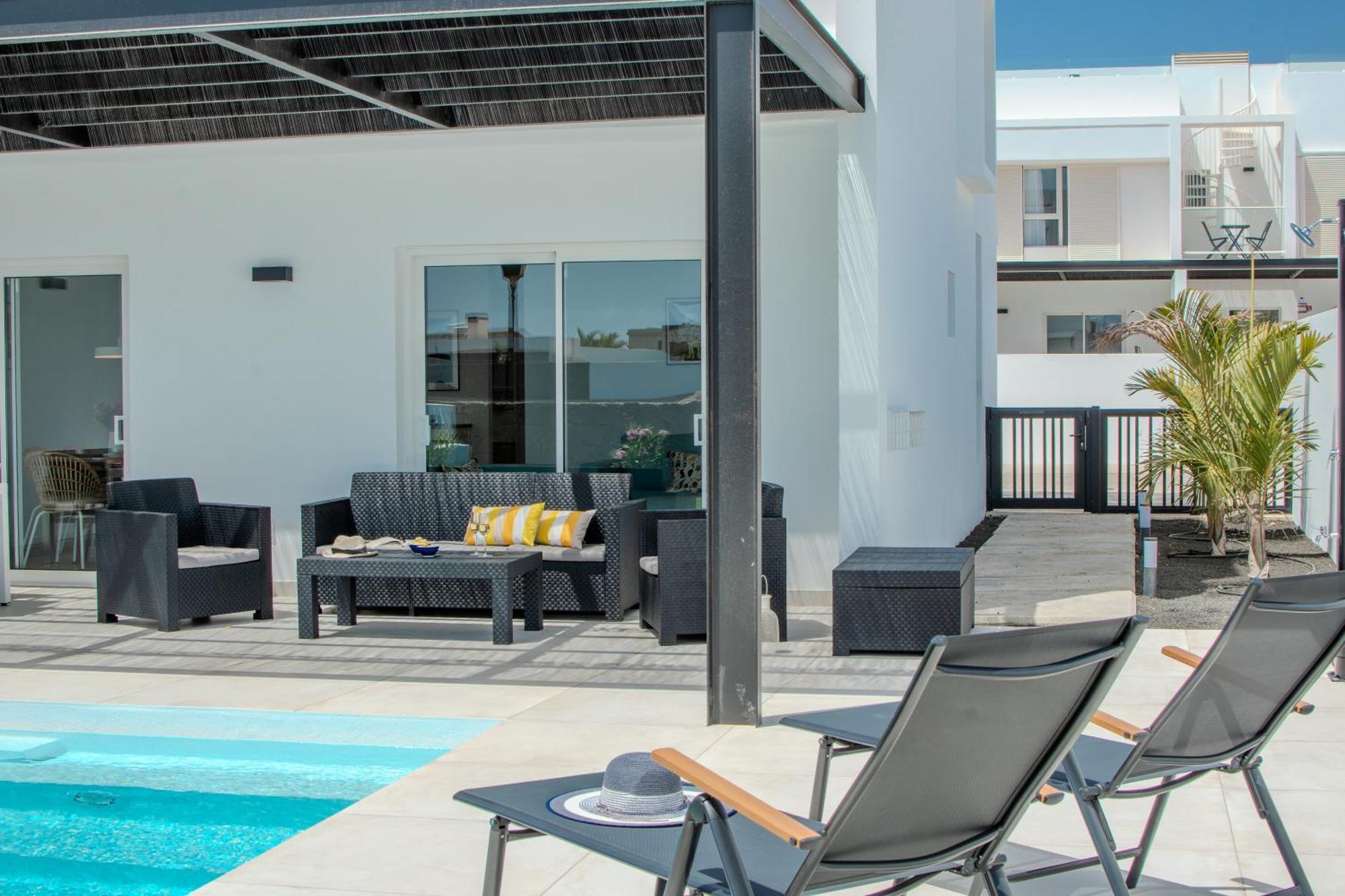 Serena Villa 38 - Heated Pool, Sea Views, Ac, High Speed Internet Playa Blanca  Eksteriør bilde